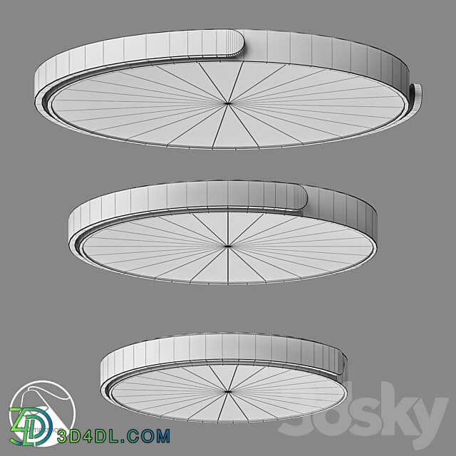 LampsShop.ru PL3053 Chandelier Avrora Ceiling lamp 3D Models 3DSKY