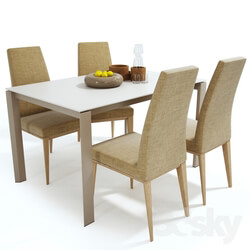 Table Chair Calligaris set table Duca chair Bess 