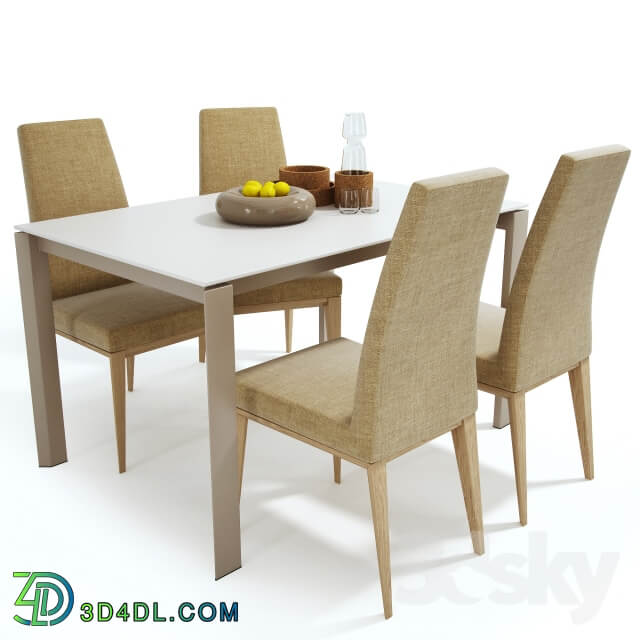 Table Chair Calligaris set table Duca chair Bess