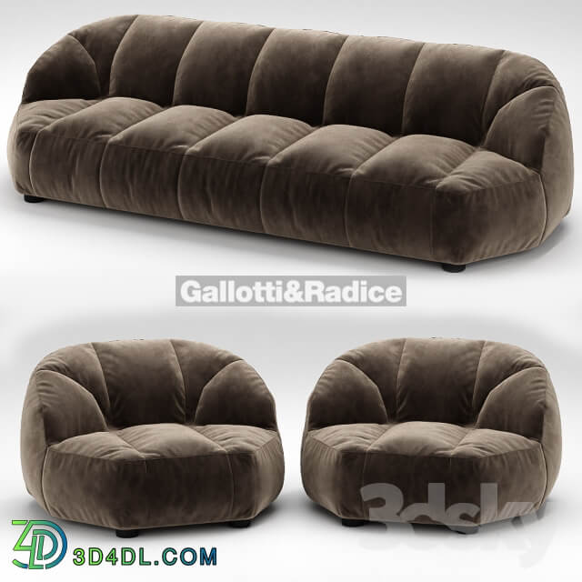 Cloud sofa and armchair Galotti amp Radice