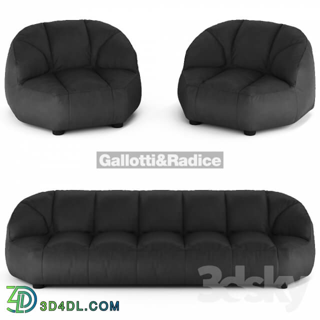 Cloud sofa and armchair Galotti amp Radice