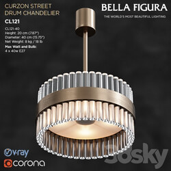 CURZON STREET DRUM CHANDELIER CL121 40 Pendant light 3D Models 