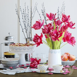 Other kitchen accessories red tulips 