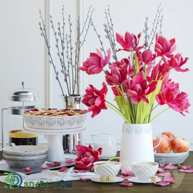 Other kitchen accessories red tulips