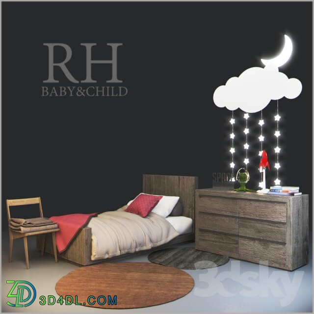 RH Thayer Platform Bed