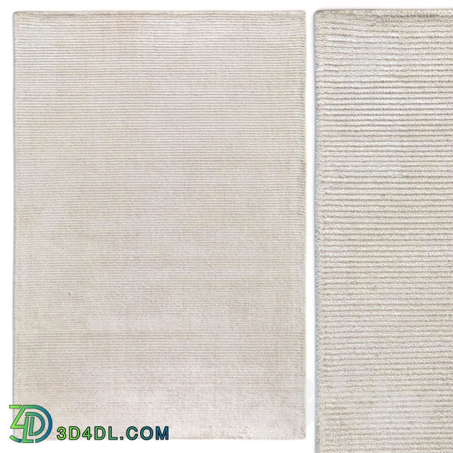 Carpet Benuta Lines Viscose Cream Rug