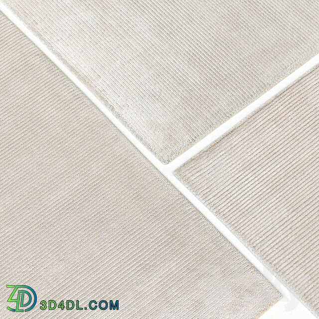Carpet Benuta Lines Viscose Cream Rug