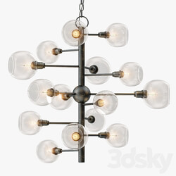 Currey and Company Panpoint Chandelier Pendant light 3D Models 