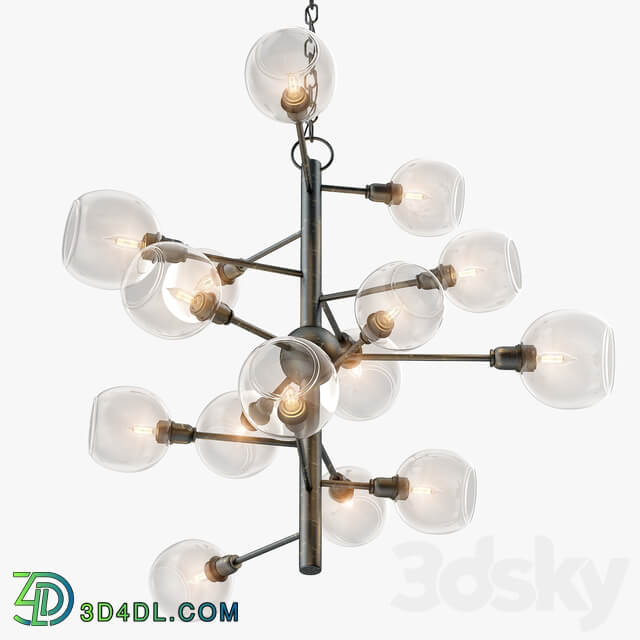 Currey and Company Panpoint Chandelier Pendant light 3D Models