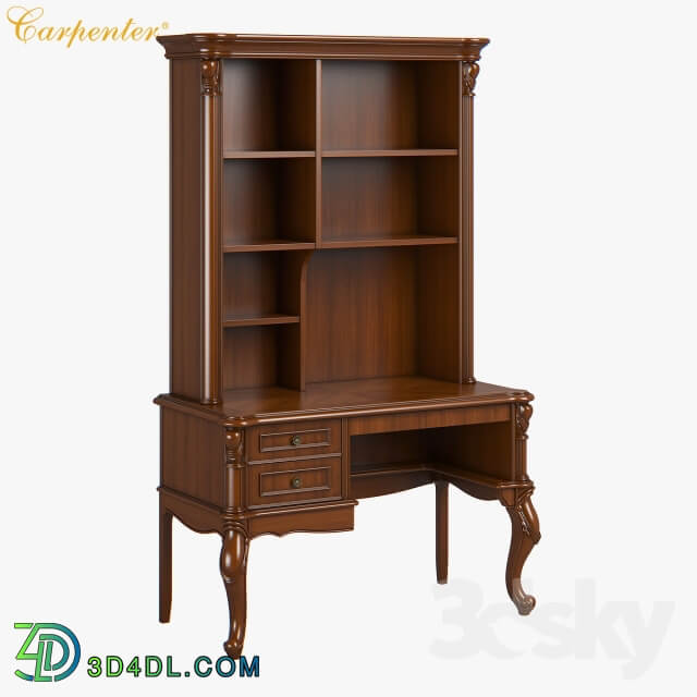 2670400 230 1 Carpenter Children Small desk with bookcase 1200x600x1970