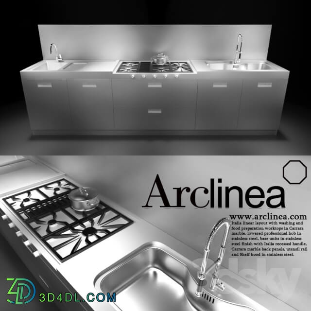 Kitchen Arclinea Italia straight