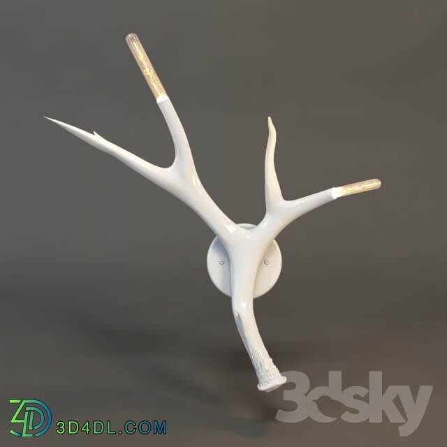 ROLL and HILL Superordinate Antler Sconce by Jason Miller 3D model