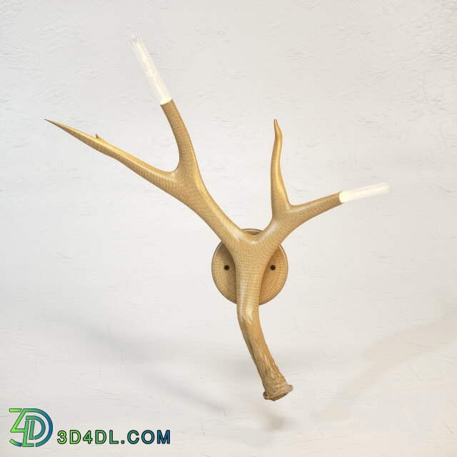 ROLL and HILL Superordinate Antler Sconce by Jason Miller 3D model