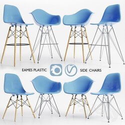 Eames Plastic Side Chairs 