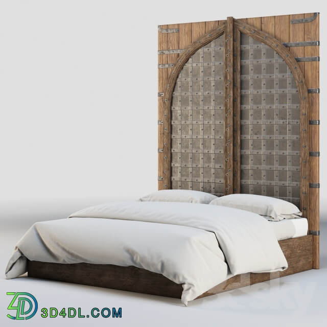 Bed RH INDIAN FORTRESS BED