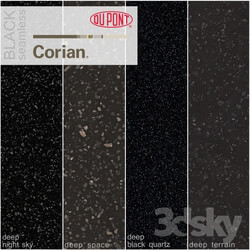 Dupont Corian Kitchen Countertops Black 2 