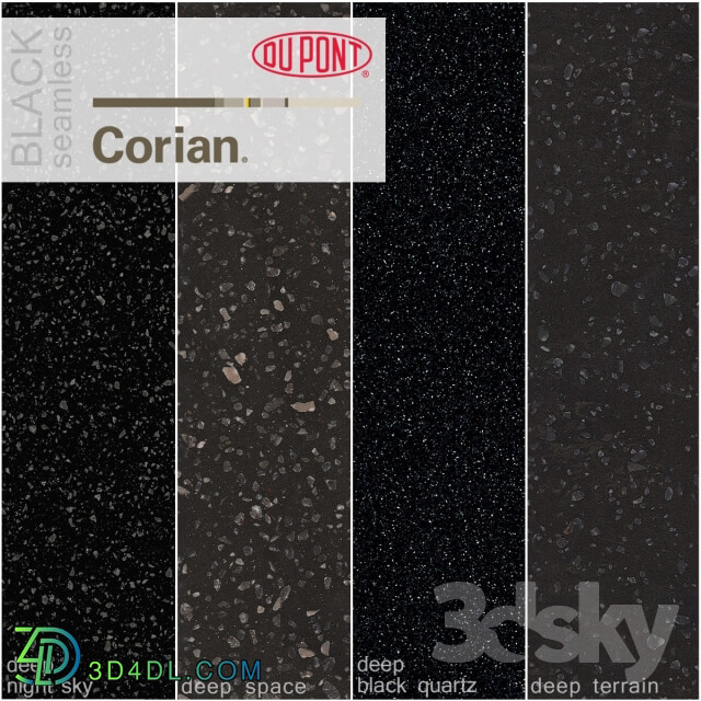 Dupont Corian Kitchen Countertops Black 2