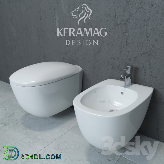 Keramag Citterio hanging toilet and bidet