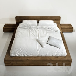 Bed Ethnicraft OAK MADRA BED 
