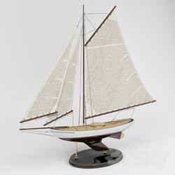 Model of the yacht 