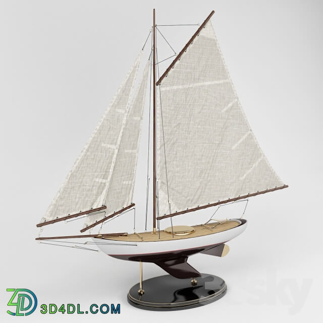 Model of the yacht