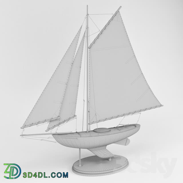 Model of the yacht