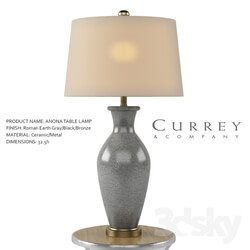 Anona Table Lamp Currey Company 