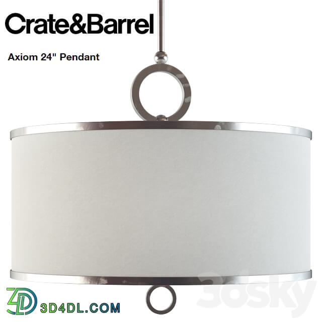 Crate and Barrel Axiom 24 Pendant Pendant light 3D Models