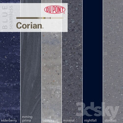 Dupont Corian Kitchen Countertops Blue 2 