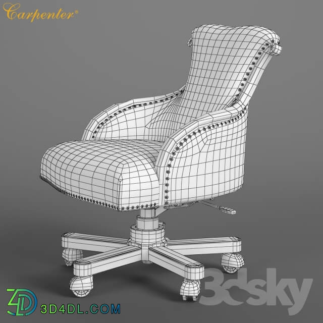 2506720L 230 Carpenter Small Turning chair B 625x736x880