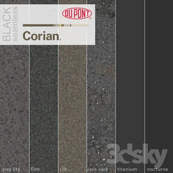 Dupont Corian Kitchen Countertops Black 3 