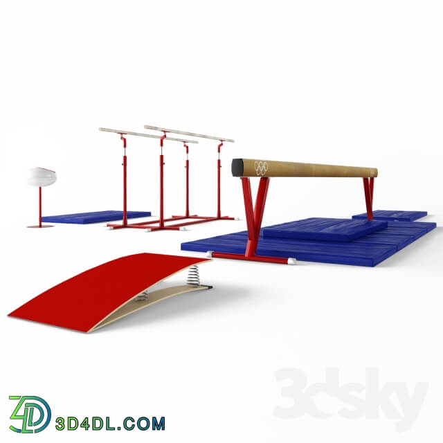 Beam gymnastic and parallel bars