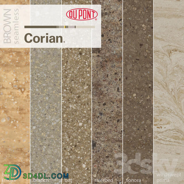Dupont Corian Kitchen Countertops Brown 1