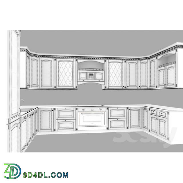 Kitchen Mr.Doors Interium Classics with massive facades