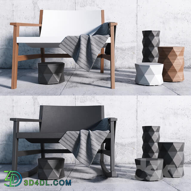 Living Divani SDRAIO Chair Set