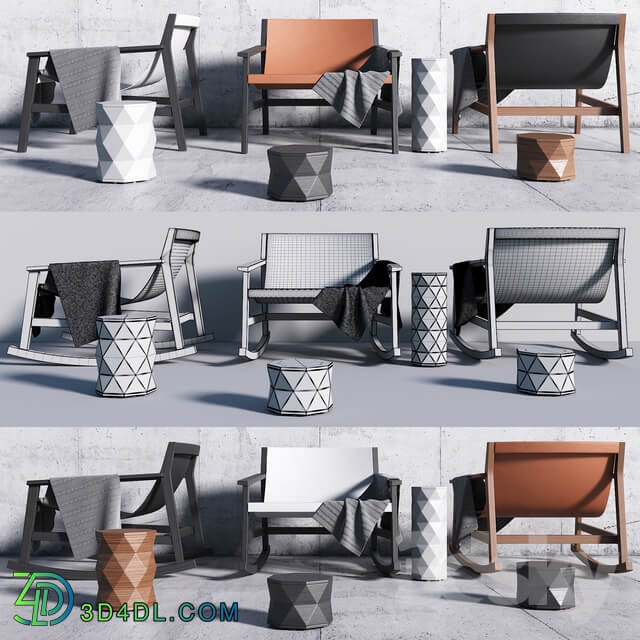 Living Divani SDRAIO Chair Set