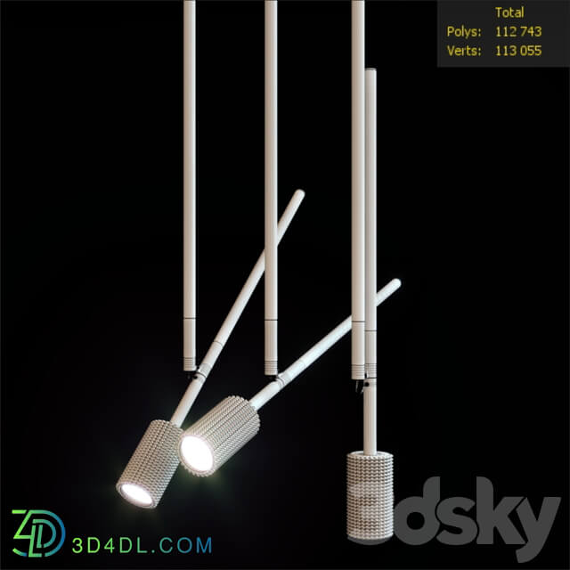 XY180 by OMA for Deltalight Pendant light 3D Models