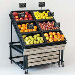 Rack with fruits 