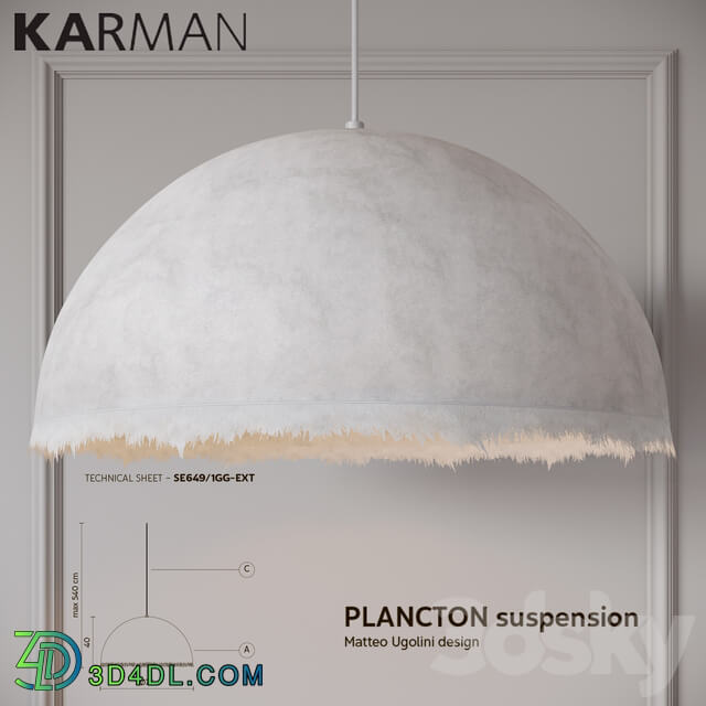 Karman Plancton Pendant light 3D Models