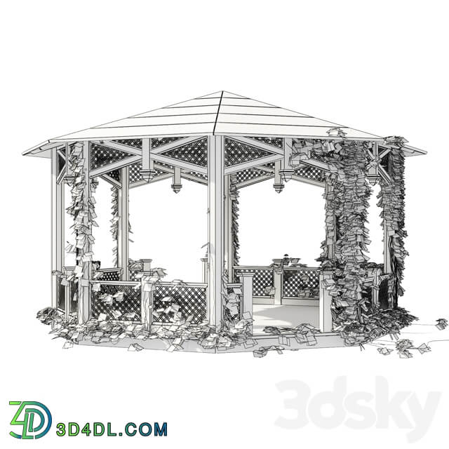 Octagonal Arbor Other 3D Models