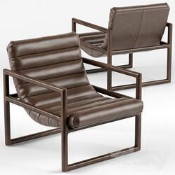 Herold Scoop Channel Brown Leather Armchair 