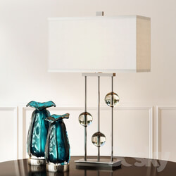 Uttermost Rodeshia Table Lamp and Gabriela Vases 