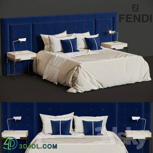 Bed Fendi Casa Pincio