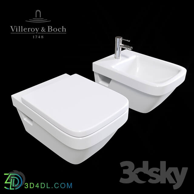 Toilet and bidet Villeroy Boch Architectura.