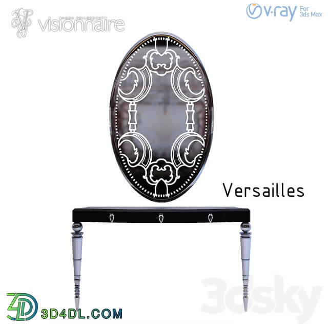 Konsol Versailles IPE Cavalli Visionnaire 3D Models