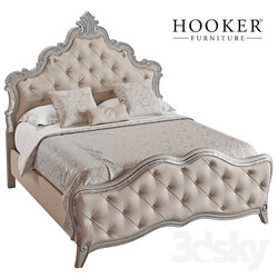 Bed Hooker Furniture Bedroom Sanctuary Upholstered King Panel Bed 