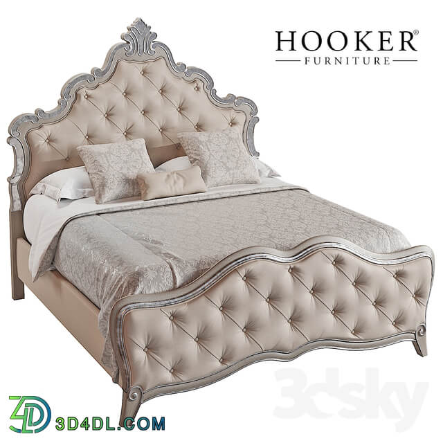 Bed Hooker Furniture Bedroom Sanctuary Upholstered King Panel Bed