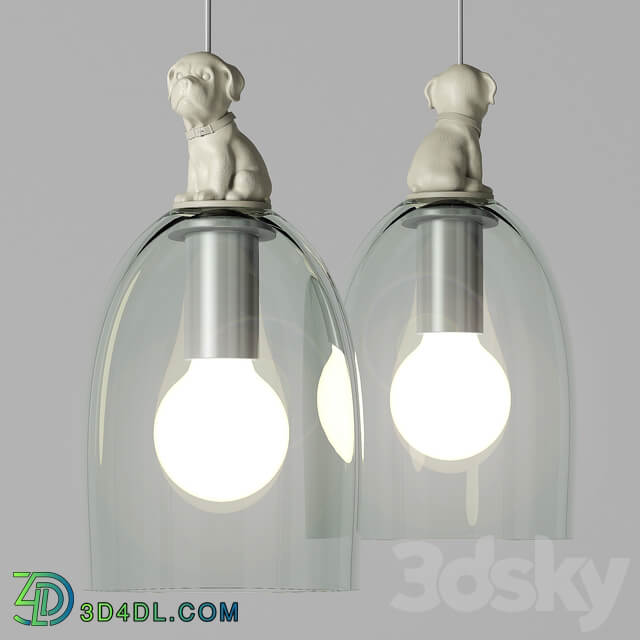 pendant light GLASS DOG PENDANT Pendant light 3D Models