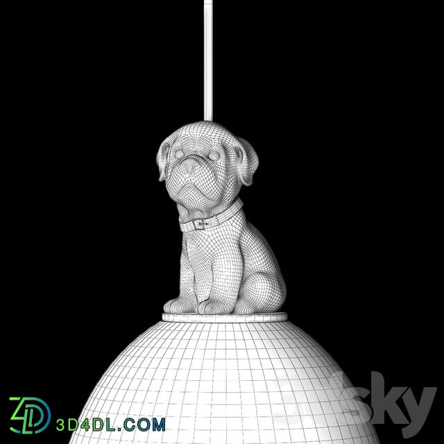 pendant light GLASS DOG PENDANT Pendant light 3D Models