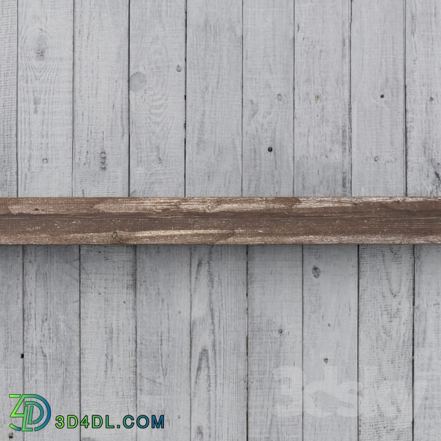 Wooden ceiling with beams